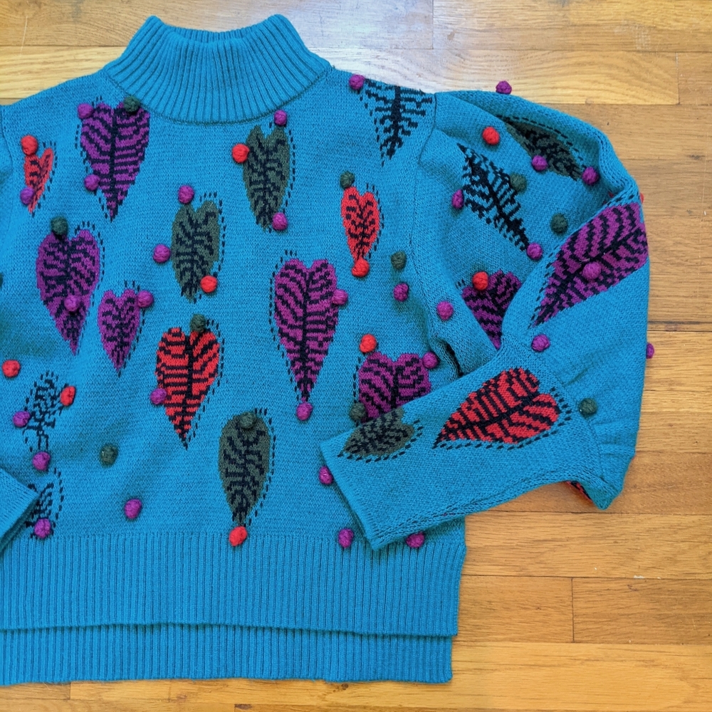 Farm Rio monstera hearts sweater
